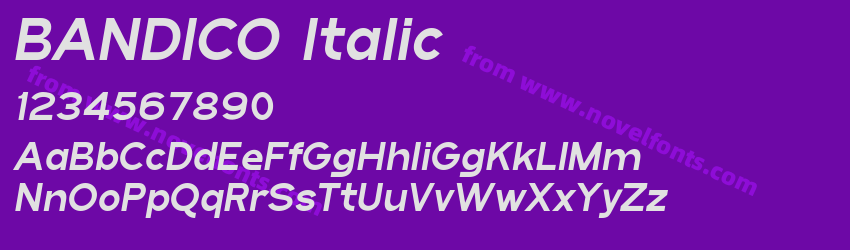 BANDICO ItalicPreview BANDICO ItalicPreview