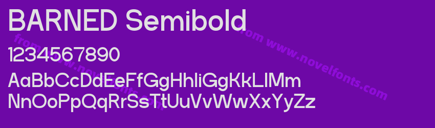 BARNED SemiboldPreview BARNED SemiboldPreview
