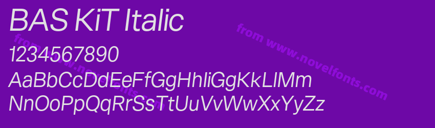 BAS KiT ItalicPreview BAS KiT ItalicPreview