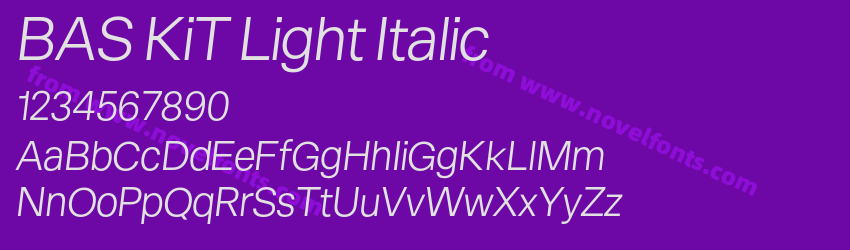 BAS KiT Light ItalicPreview