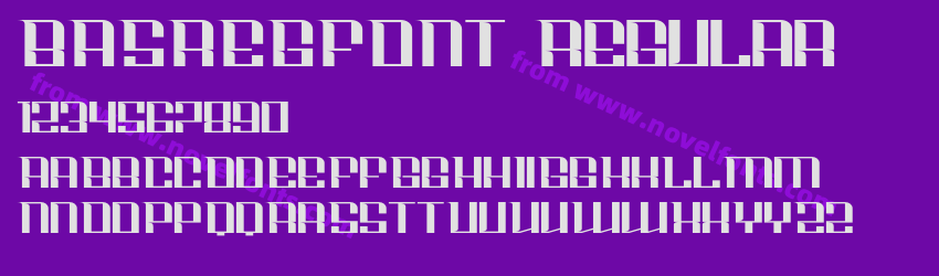 BASREGFONT RegularPreview BASREGFONT RegularPreview