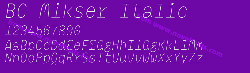 BC Mikser ItalicPreview BC Mikser ItalicPreview