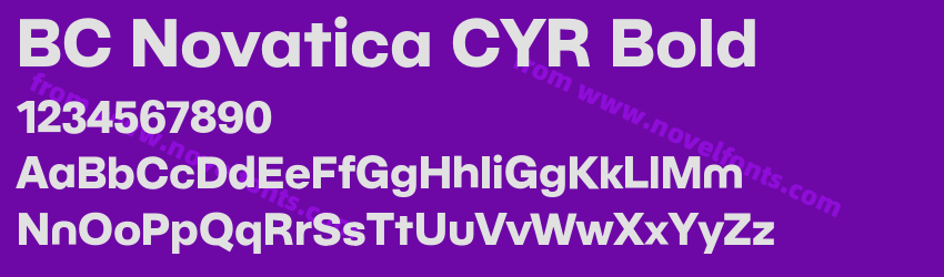 BC Novatica CYR BoldPreview BC Novatica CYR BoldPreview
