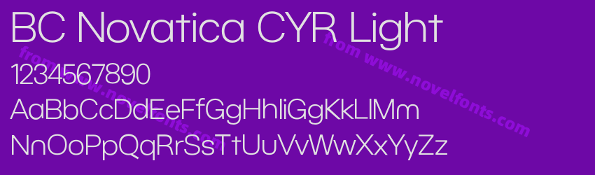 BC Novatica CYR LightPreview
