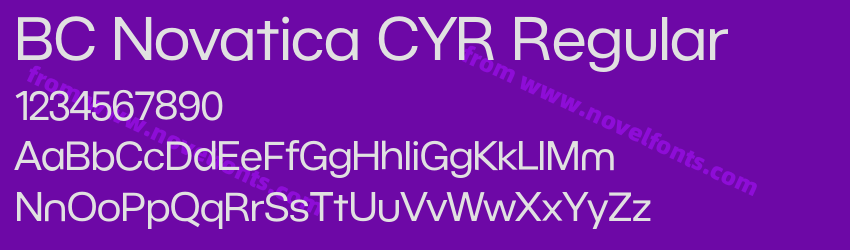 BC Novatica CYR RegularPreview BC Novatica CYR RegularPreview