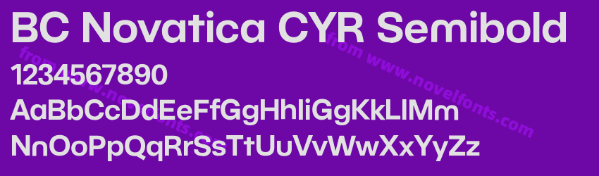 BC Novatica CYR SemiboldPreview BC Novatica CYR SemiboldPreview