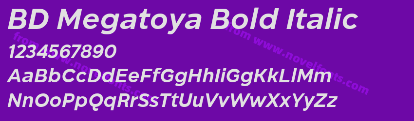 BD Megatoya Bold ItalicPreview BD Megatoya Bold ItalicPreview