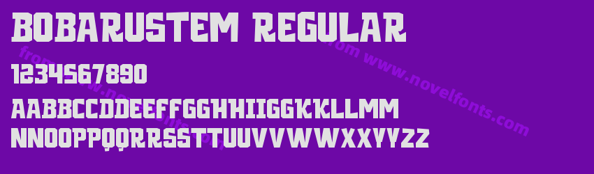BOBARUSTEM RegularPreview BOBARUSTEM RegularPreview