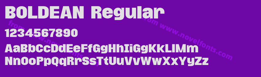 BOLDEAN RegularPreview BOLDEAN RegularPreview