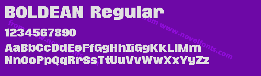 BOLDEAN RegularPreview BOLDEAN RegularPreview