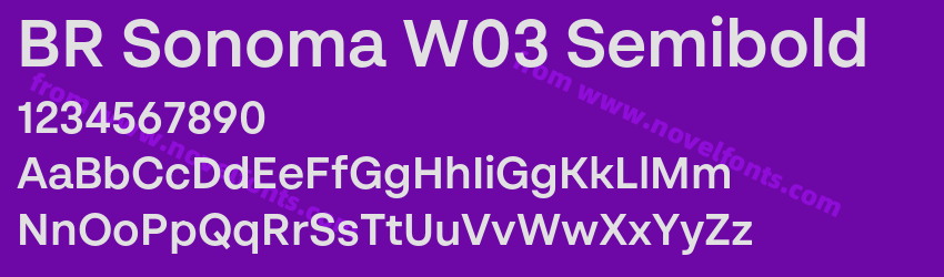 BR Sonoma W03 SemiboldPreview BR Sonoma W03 SemiboldPreview