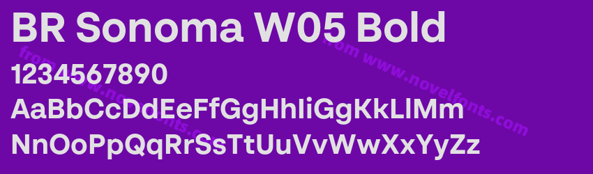 BR Sonoma W05 BoldPreview