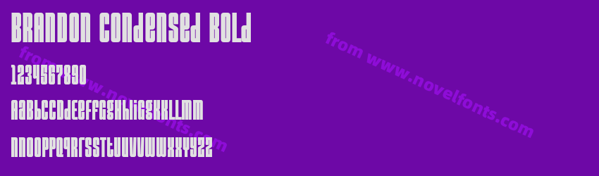 BRANDON Condensed BoldPreview BRANDON Condensed BoldPreview