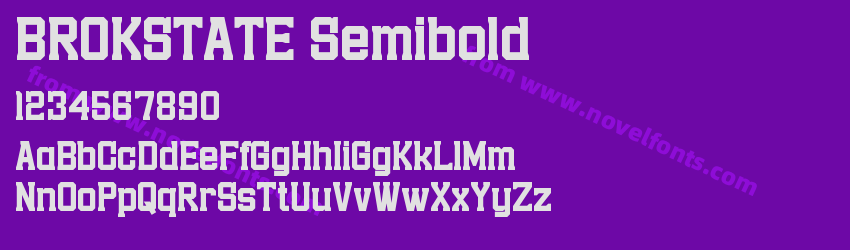 BROKSTATE SemiboldPreview BROKSTATE SemiboldPreview