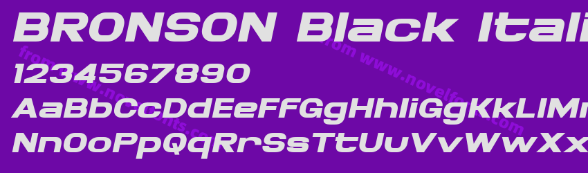 BRONSON Black ItalicPreview