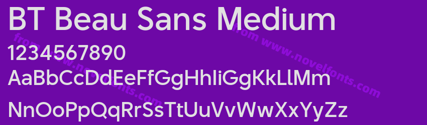 BT Beau Sans MediumPreview BT Beau Sans MediumPreview