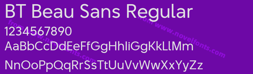 BT Beau Sans RegularPreview