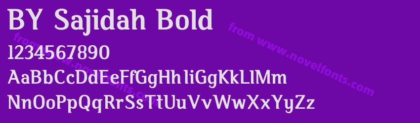 BY Sajidah BoldPreview BY Sajidah BoldPreview