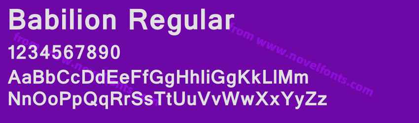 Babilion RegularPreview Babilion RegularPreview