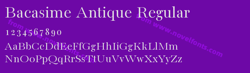 Bacasime Antique RegularPreview