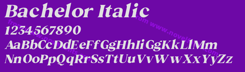 Bachelor ItalicPreview Bachelor ItalicPreview