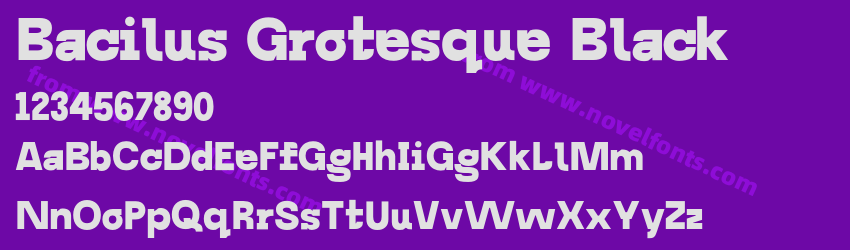 Bacilus Grotesque BlackPreview Bacilus Grotesque BlackPreview