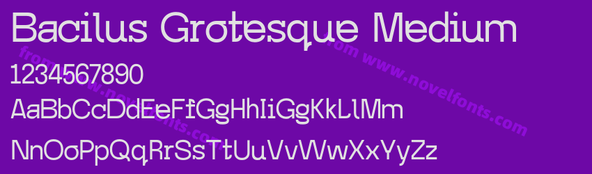Bacilus Grotesque MediumPreview