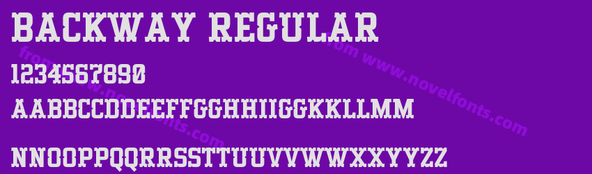 Backway RegularPreview Backway RegularPreview