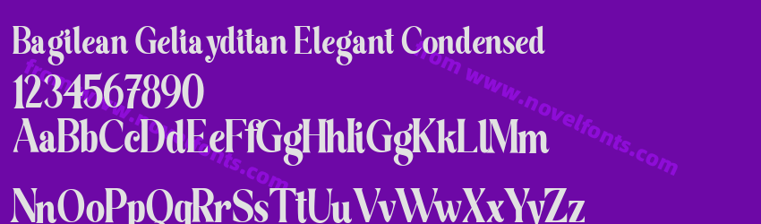 Bagilean Geliayditan Elegant CondensedPreview Bagilean Geliayditan Elegant CondensedPreview
