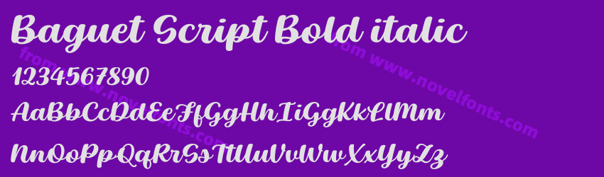 Baguet Script Bold italicPreview Baguet Script Bold italicPreview