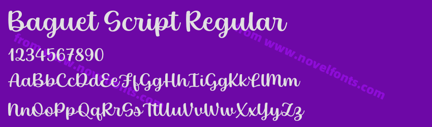 Baguet Script RegularPreview Baguet Script RegularPreview