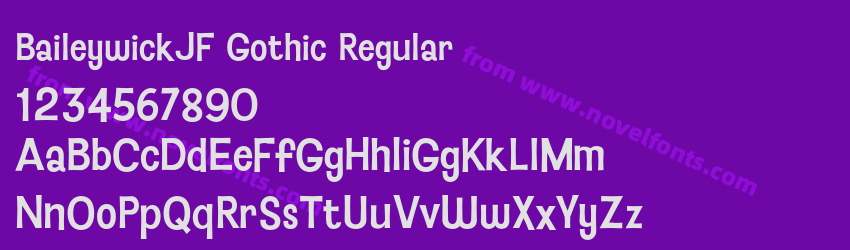 BaileywickJF Gothic RegularPreview BaileywickJF Gothic RegularPreview