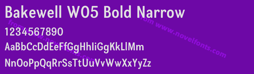 Bakewell W05 Bold NarrowPreview Bakewell W05 Bold NarrowPreview