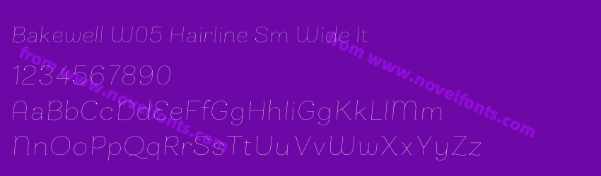 Bakewell W05 Hairline Sm Wide ItPreview Bakewell W05 Hairline Sm Wide ItPreview