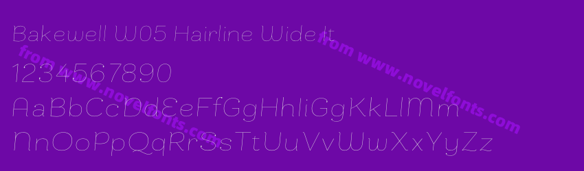 Bakewell W05 Hairline Wide ItPreview Bakewell W05 Hairline Wide ItPreview