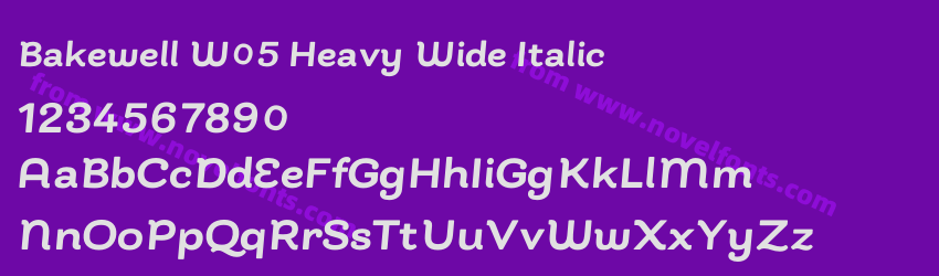 Bakewell W05 Heavy Wide ItalicPreview Bakewell W05 Heavy Wide ItalicPreview