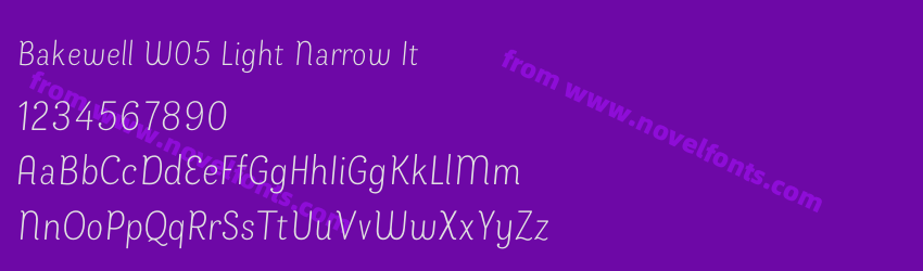 Bakewell W05 Light Narrow ItPreview Bakewell W05 Light Narrow ItPreview