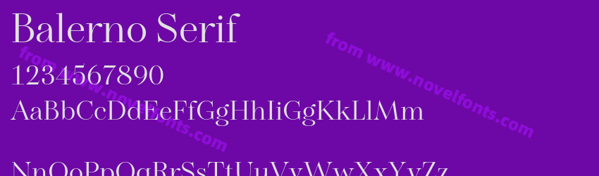 Balerno SerifPreview