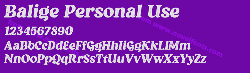 Balige Personal UsePreview Balige Personal UsePreview