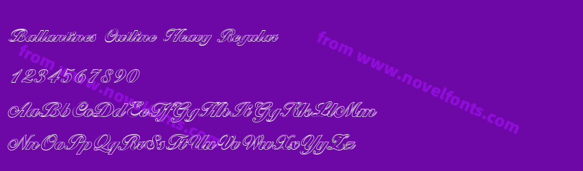 Ballantines Outline Heavy RegularPreview Ballantines Outline Heavy RegularPreview