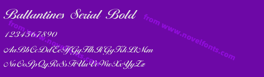 Ballantines Serial BoldPreview Ballantines Serial BoldPreview