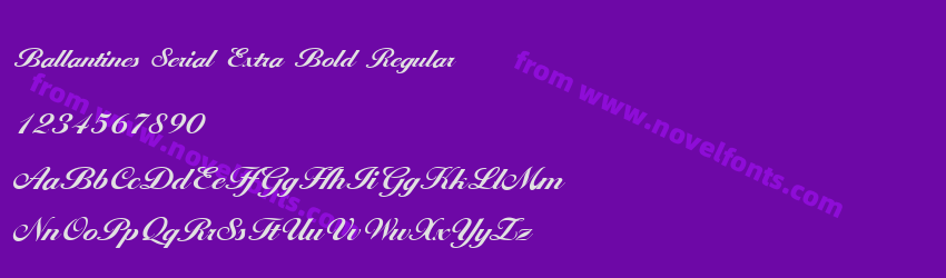 Ballantines Serial Extra Bold RegularPreview Ballantines Serial Extra Bold RegularPreview