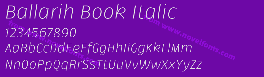 Ballarih Book ItalicPreview Ballarih Book ItalicPreview