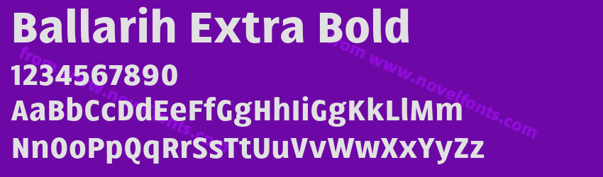 Ballarih Extra BoldPreview Ballarih Extra BoldPreview