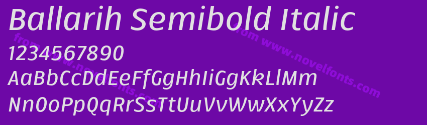 Ballarih Semibold ItalicPreview Ballarih Semibold ItalicPreview