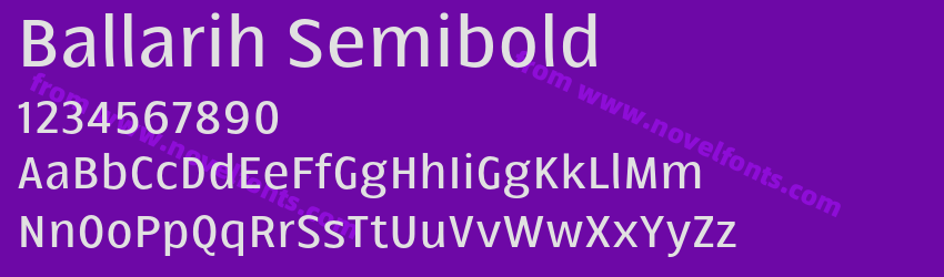 Ballarih SemiboldPreview Ballarih SemiboldPreview