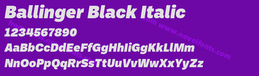 Ballinger Black ItalicPreview
