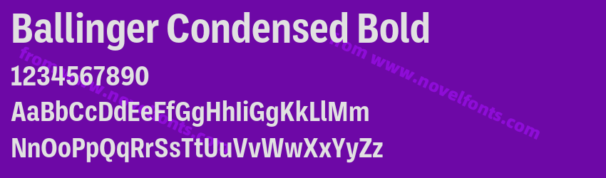 Ballinger Condensed BoldPreview Ballinger Condensed BoldPreview