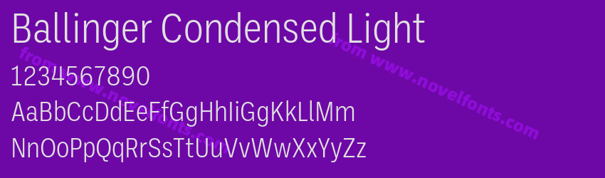 Ballinger Condensed LightPreview
