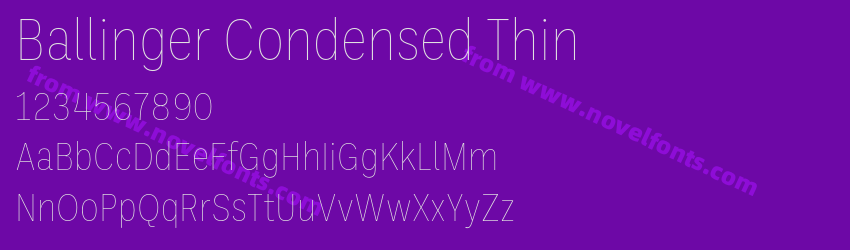 Ballinger Condensed ThinPreview